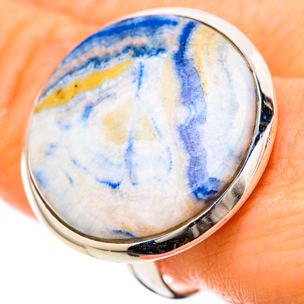 Blue Scheelite Rings handcrafted by Ana Silver Co - RING128572