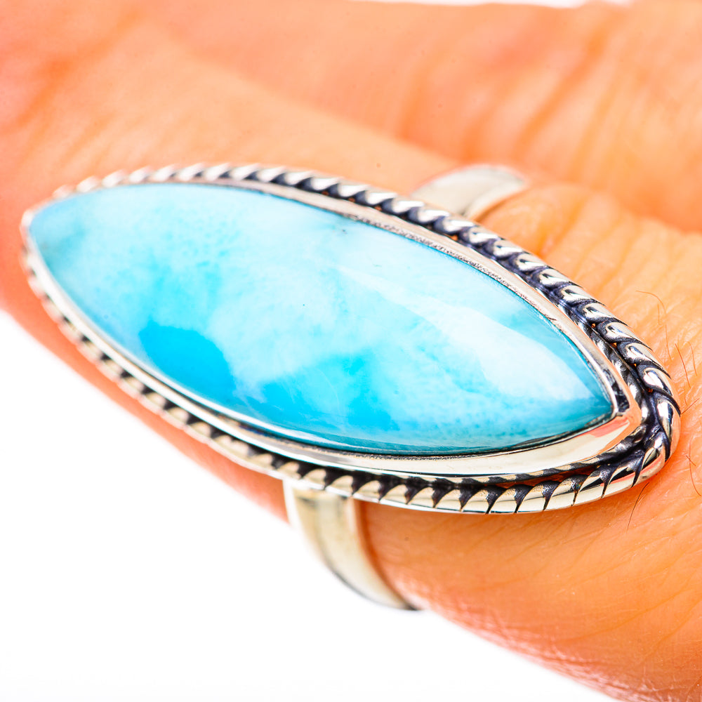 Larimar Rings handcrafted by Ana Silver Co - RING128574
