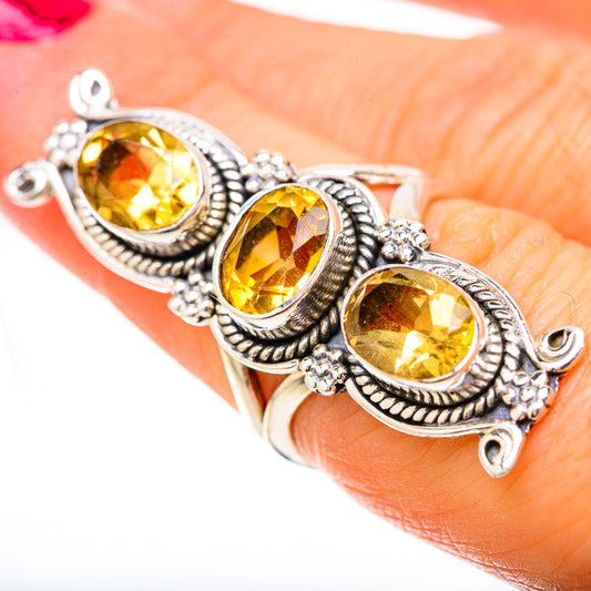 Citrine Rings handcrafted by Ana Silver Co - RING128578