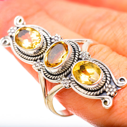 Citrine Rings handcrafted by Ana Silver Co - RING128579