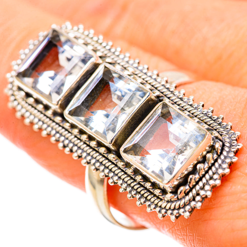 White Quartz Rings handcrafted by Ana Silver Co - RING128580