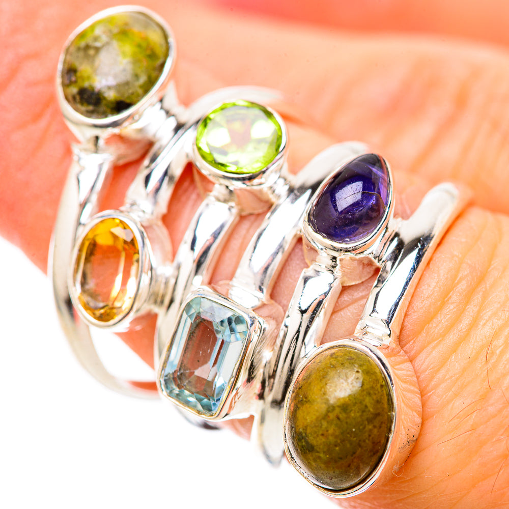 Labradorite Rings handcrafted by Ana Silver Co - RING128584