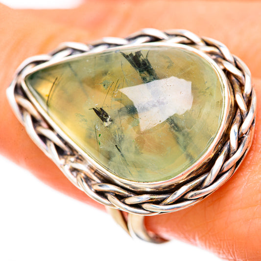 Prehnite Rings handcrafted by Ana Silver Co - RING128593