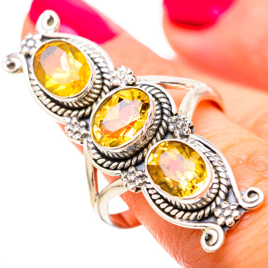 Citrine Rings handcrafted by Ana Silver Co - RING128596