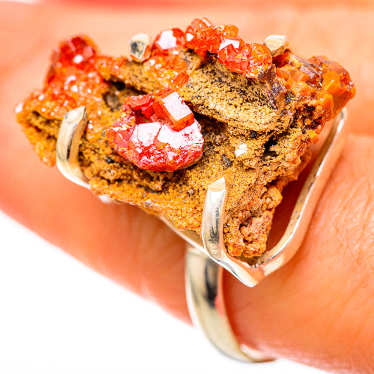 Vanadinite Rings handcrafted by Ana Silver Co - RING128597