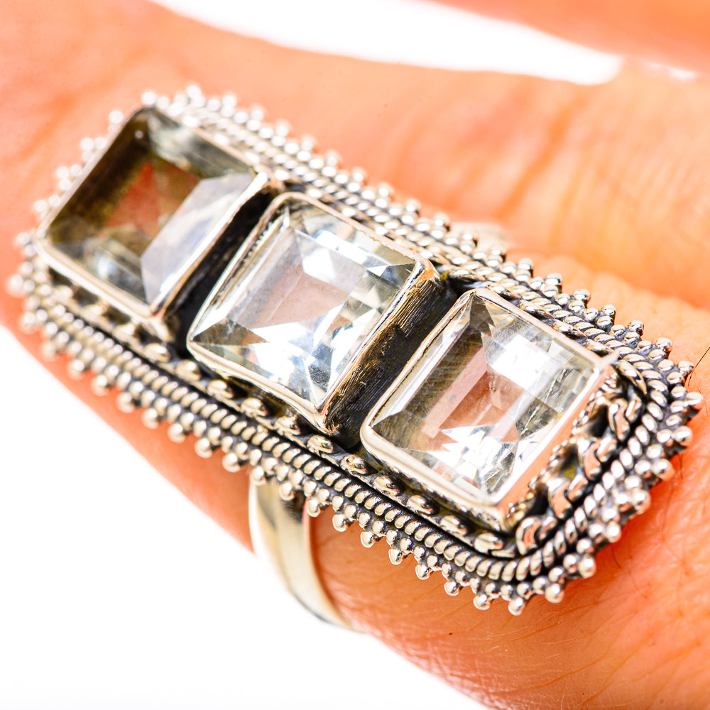 White Quartz Rings handcrafted by Ana Silver Co - RING128601