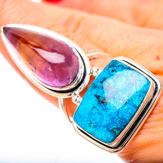 Chrysocolla Rings handcrafted by Ana Silver Co - RING128602