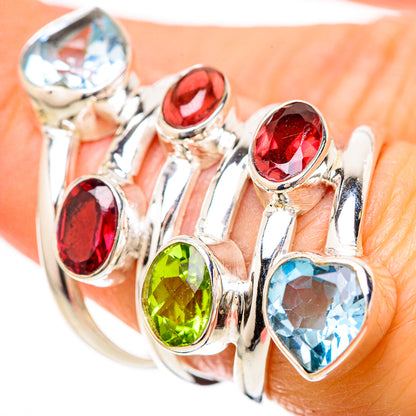 Blue Topaz Rings handcrafted by Ana Silver Co - RING128605
