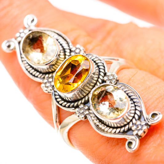 Citrine Rings handcrafted by Ana Silver Co - RING128613