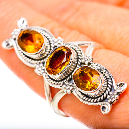 Citrine Rings handcrafted by Ana Silver Co - RING128614