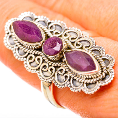 Red Sillimanite Rings handcrafted by Ana Silver Co - RING128615