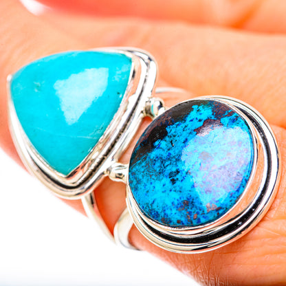 Shattuckite Rings handcrafted by Ana Silver Co - RING128625 - Photo 3