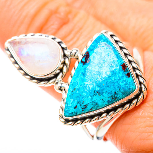 Chrysocolla Rings handcrafted by Ana Silver Co - RING128640