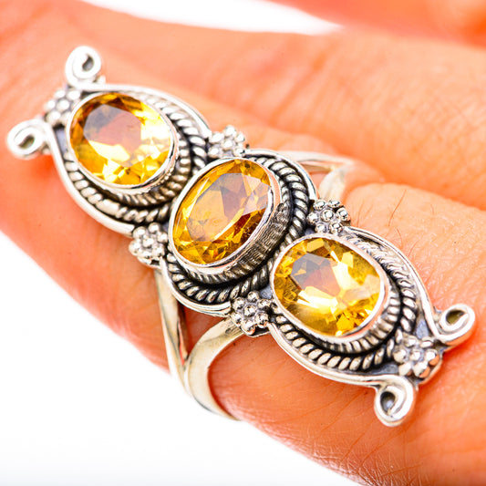 Citrine Rings handcrafted by Ana Silver Co - RING128643