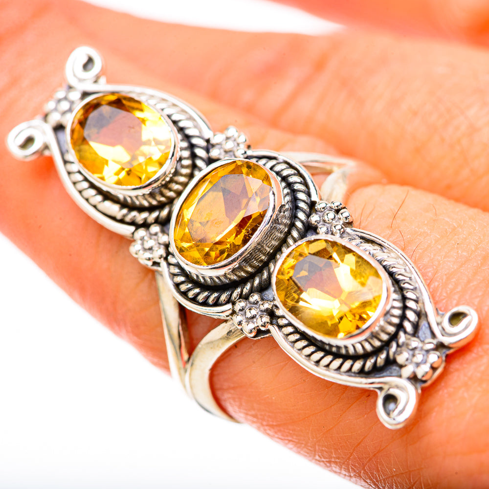 Citrine Rings handcrafted by Ana Silver Co - RING128643 - Photo 3