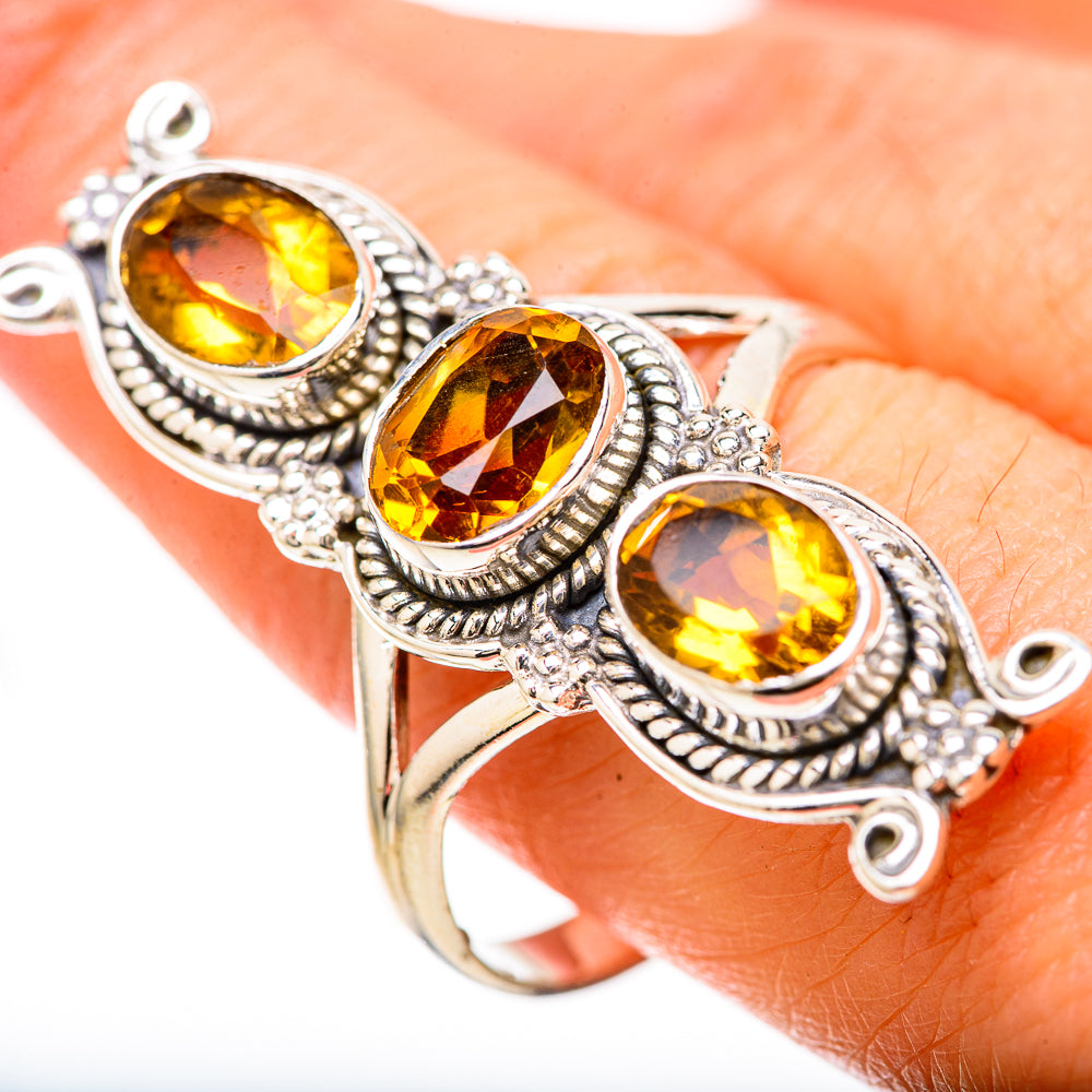 Citrine Rings handcrafted by Ana Silver Co - RING128644 - Photo 3
