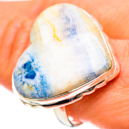 Blue Scheelite Rings handcrafted by Ana Silver Co - RING128653