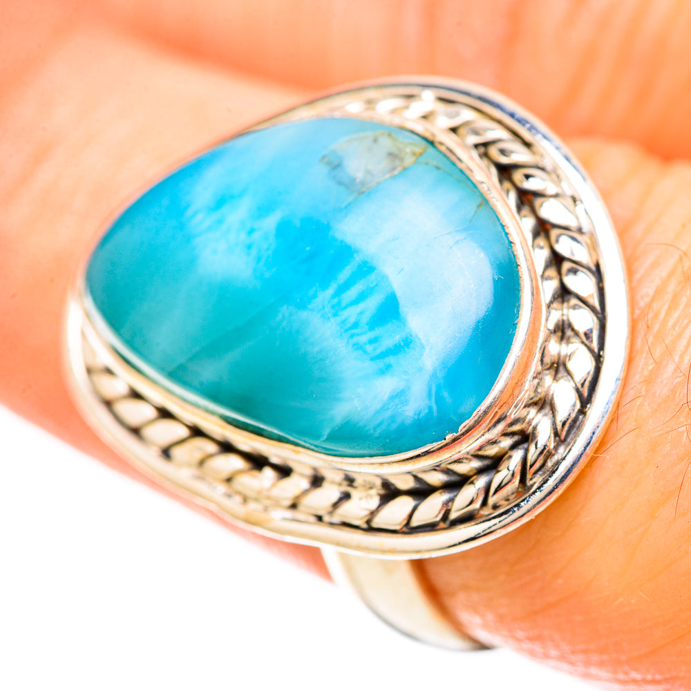 Larimar Rings handcrafted by Ana Silver Co - RING128665 - Photo 3
