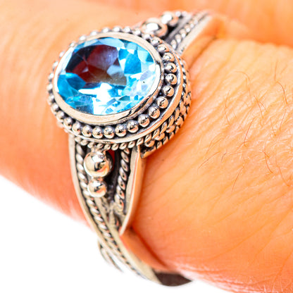 Blue Topaz Rings handcrafted by Ana Silver Co - RING128671 - Photo 3
