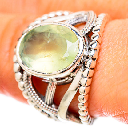 Prehnite Rings handcrafted by Ana Silver Co - RING128674 - Photo 3