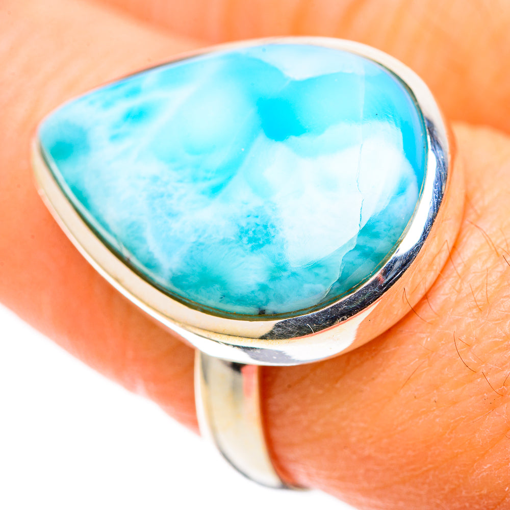 Larimar Rings handcrafted by Ana Silver Co - RING128690 - Photo 3