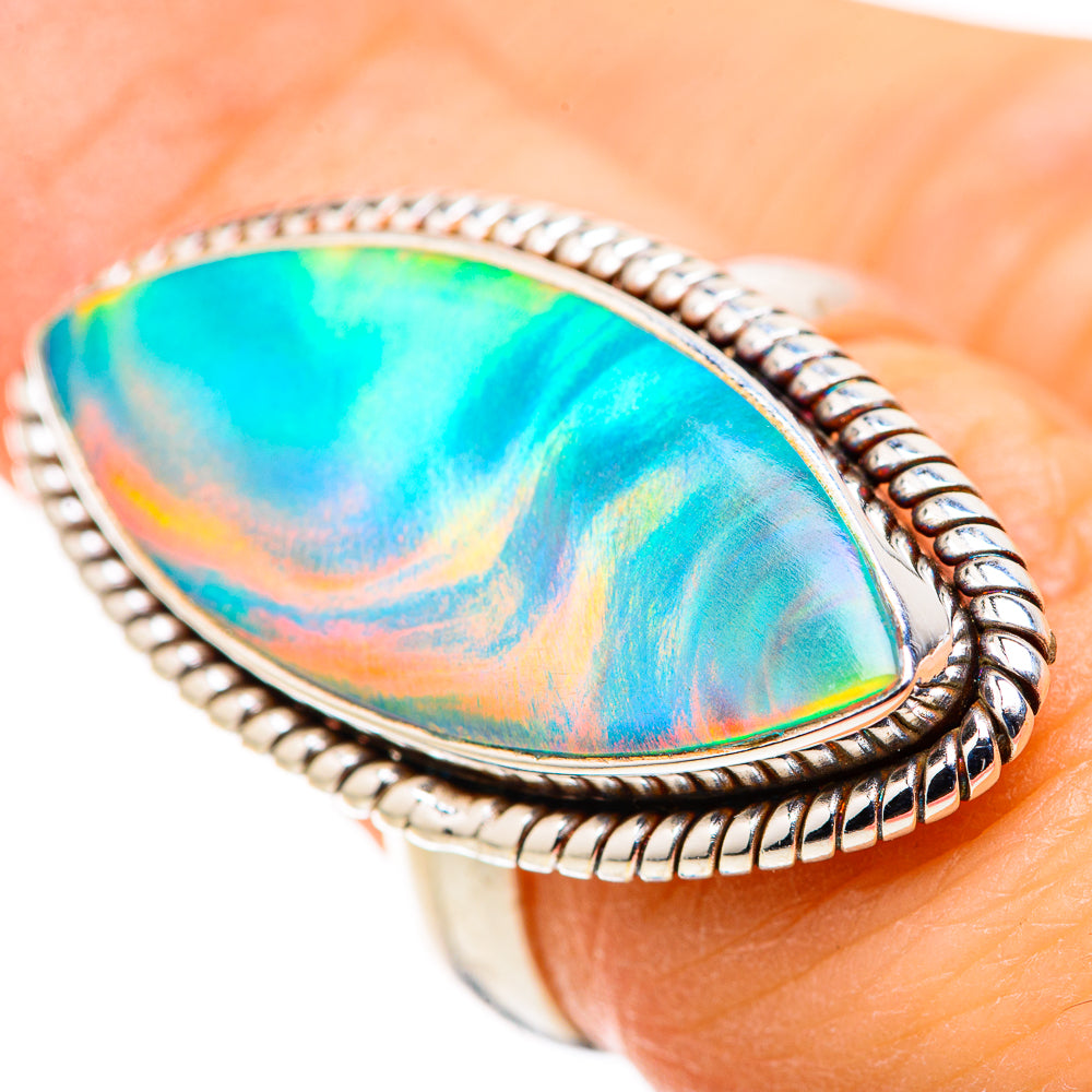 Aura Opal Rings handcrafted by Ana Silver Co - RING128705 - Photo 3