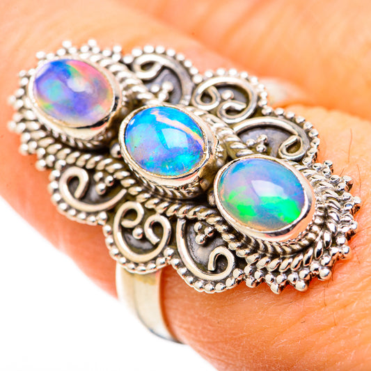 Ethiopian Opal Rings handcrafted by Ana Silver Co - RING128706