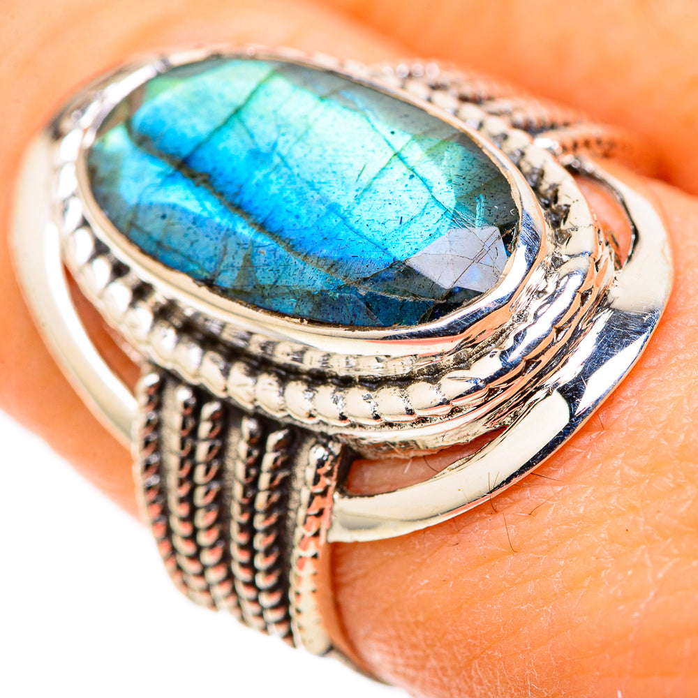 Labradorite Rings handcrafted by Ana Silver Co - RING128714