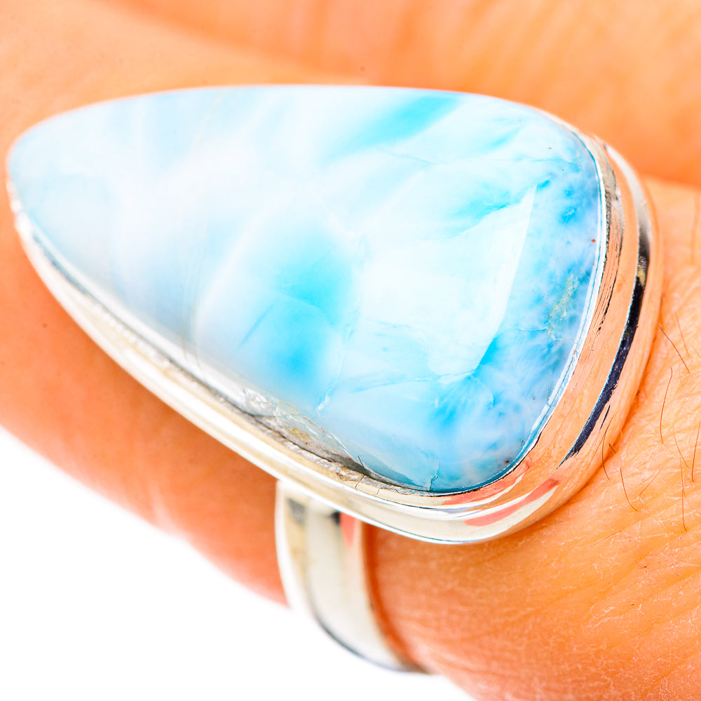 Larimar Rings handcrafted by Ana Silver Co - RING128715