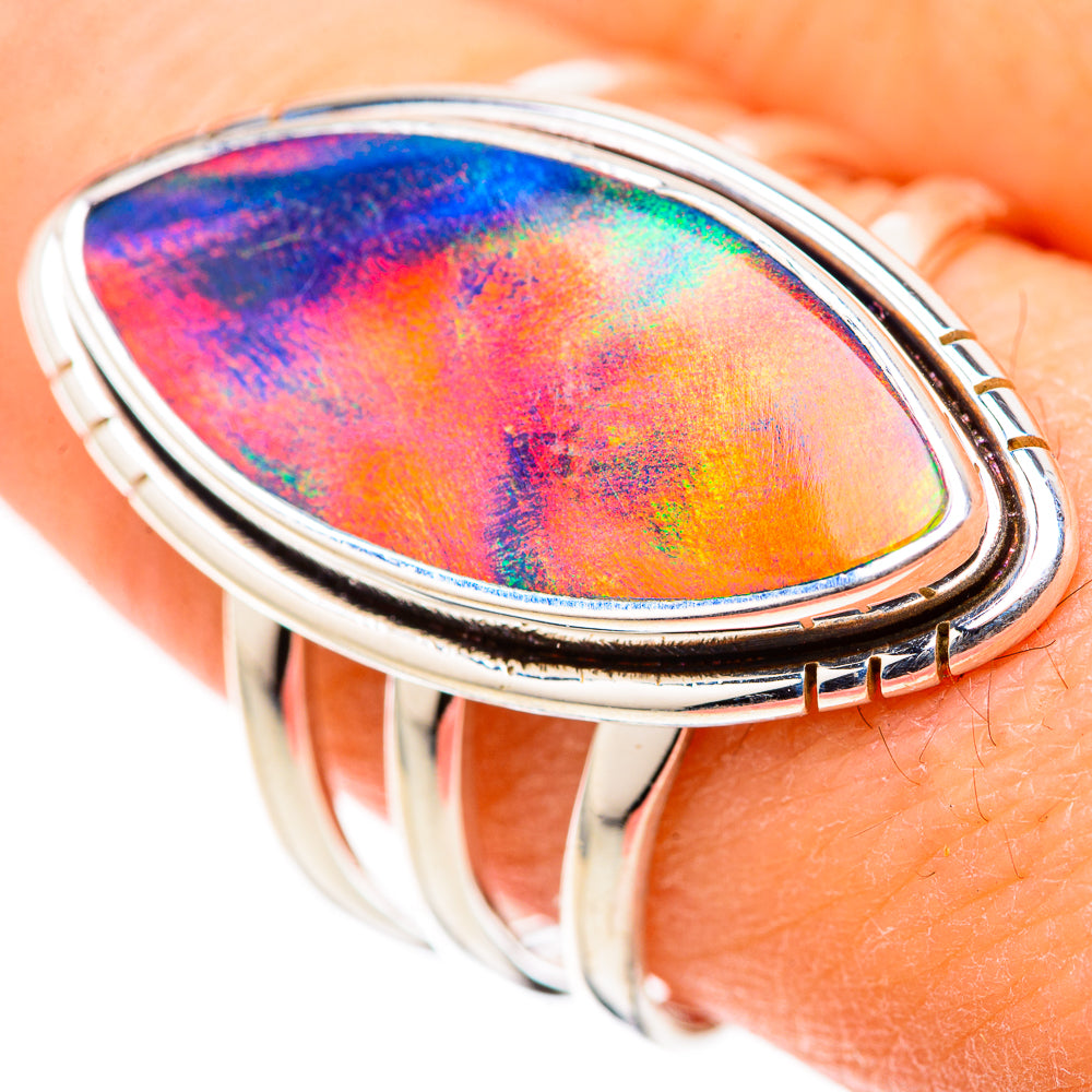 Aura Opal Rings handcrafted by Ana Silver Co - RING128726 - Photo 3