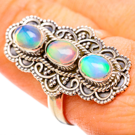 Ethiopian Opal Rings handcrafted by Ana Silver Co - RING128730