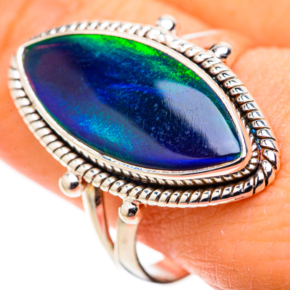 Aura Opal Rings handcrafted by Ana Silver Co - RING128731 - Photo 3