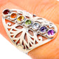 Multi-Stone Rainbow Chakra Rings handcrafted by Ana Silver Co - RING128747