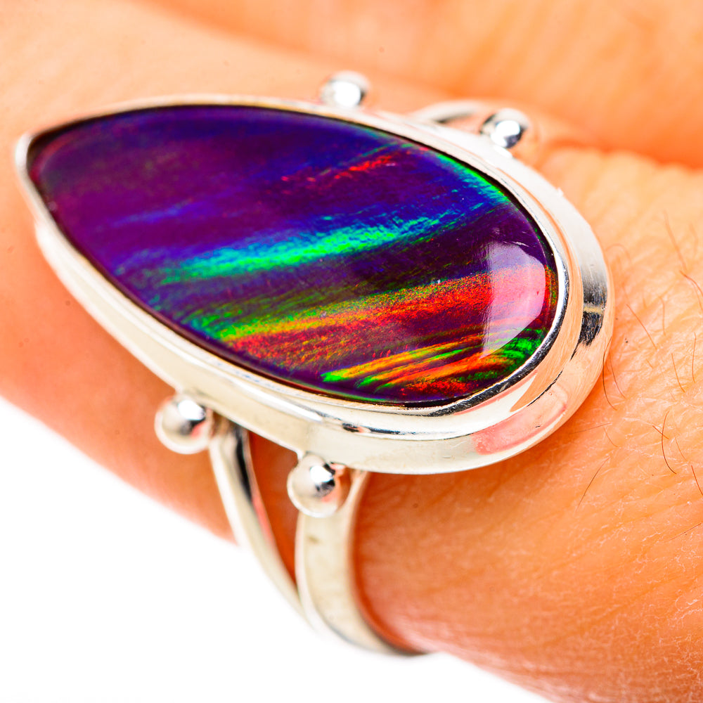 Aura Opal Rings handcrafted by Ana Silver Co - RING128749 - Photo 3