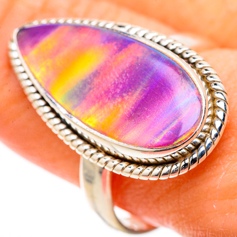 Aura Opal Rings handcrafted by Ana Silver Co - RING128756 - Photo 3