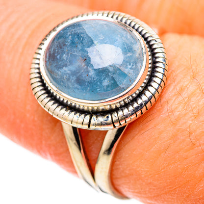 Aquamarine Rings handcrafted by Ana Silver Co - RING128758 - Photo 3