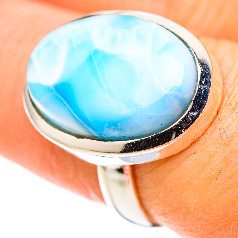 Larimar Rings handcrafted by Ana Silver Co - RING128759 - Photo 3