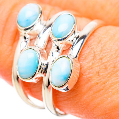 Larimar Rings handcrafted by Ana Silver Co - RING128761