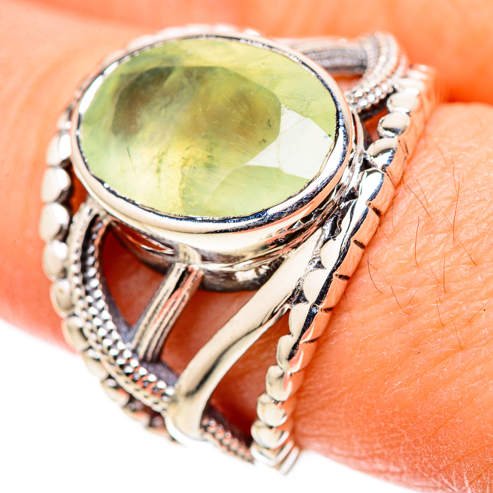 Prehnite Rings handcrafted by Ana Silver Co - RING128765