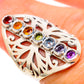 Multi-Stone Rainbow Chakra Rings handcrafted by Ana Silver Co - RING128770 - Photo 3