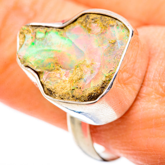Ethiopian Opal Rings handcrafted by Ana Silver Co - RING128779