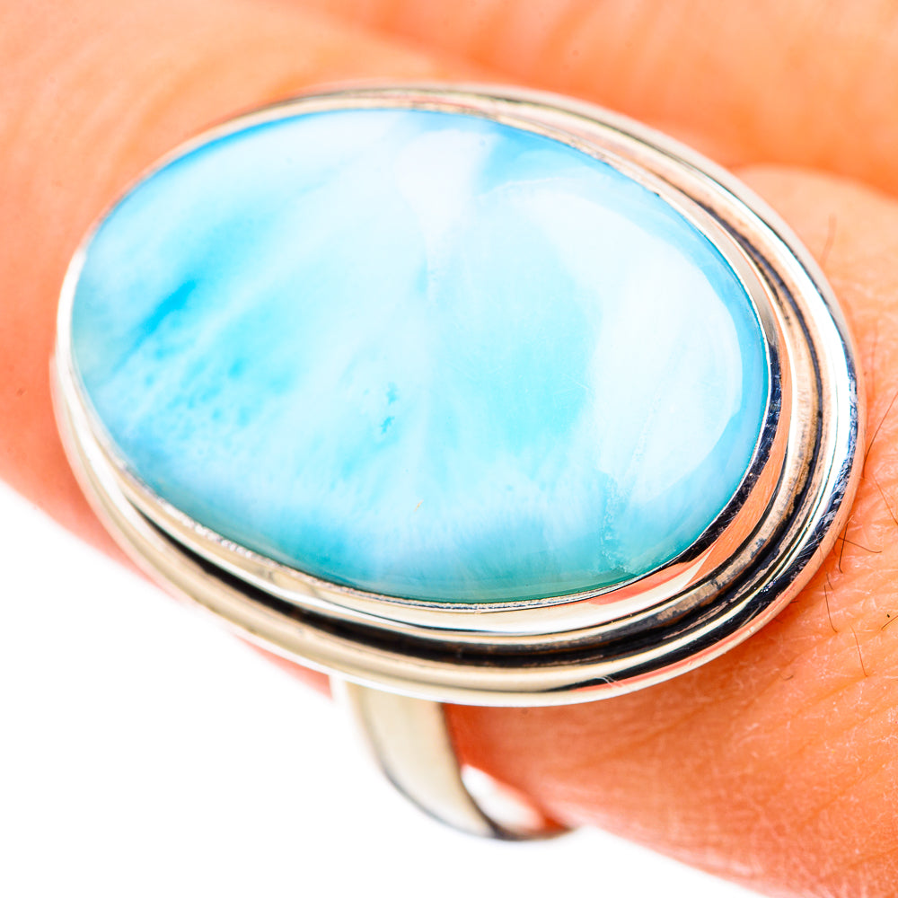 Larimar Rings handcrafted by Ana Silver Co - RING128782