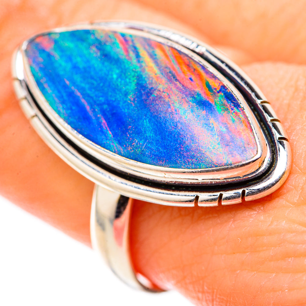 Aura Opal Rings handcrafted by Ana Silver Co - RING128800 - Photo 3