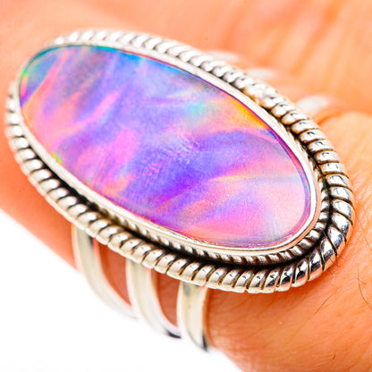 Aura Opal Rings handcrafted by Ana Silver Co - RING128802 - Photo 3
