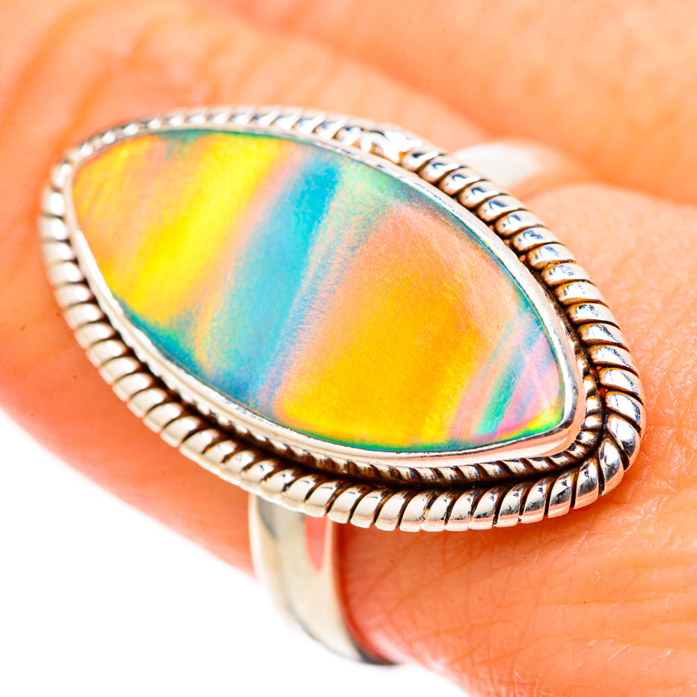 Aura Opal Rings handcrafted by Ana Silver Co - RING128803