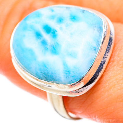 Larimar Rings handcrafted by Ana Silver Co - RING128805 - Photo 3