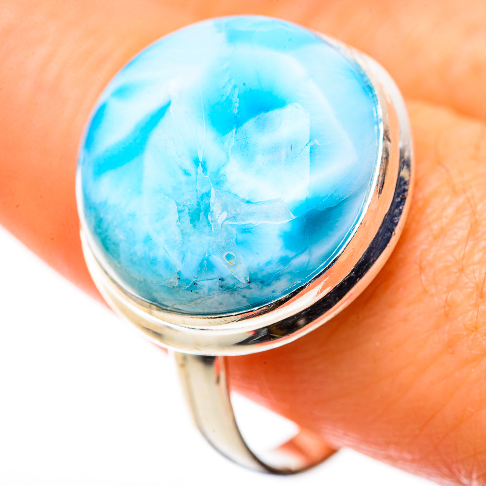 Larimar Rings handcrafted by Ana Silver Co - RING128809 - Photo 3