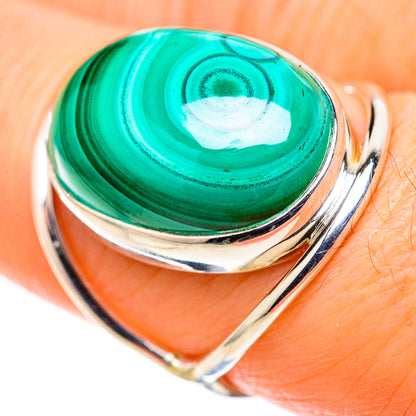 Malachite Rings handcrafted by Ana Silver Co - RING128810