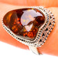 Mexican Fire Agate Rings handcrafted by Ana Silver Co - RING128814 - Photo 3