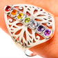 Multi-Stone Rainbow Chakra Rings handcrafted by Ana Silver Co - RING128815 - Photo 3